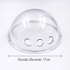 image 5 Clear plastic dome lid with three holes