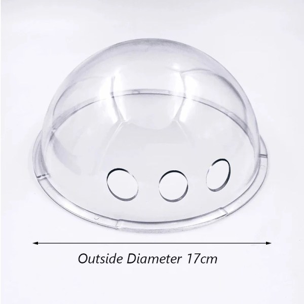 image 5 Clear plastic dome lid with three holes