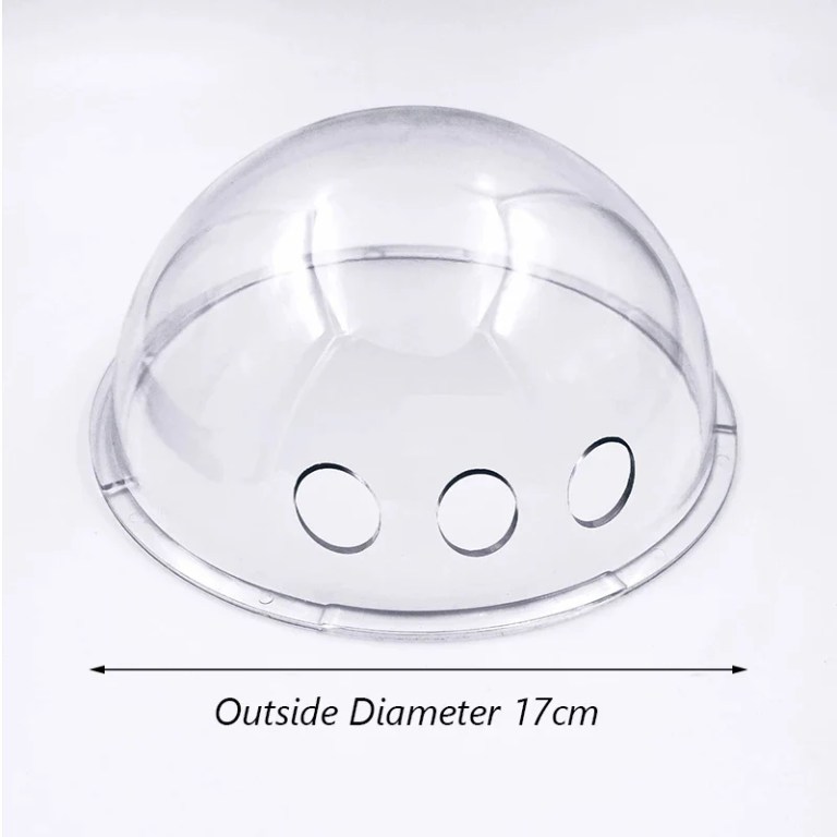 image 5 Clear plastic dome lid with three holes