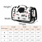 image 5 Pet carrier bag with size dimensions chart