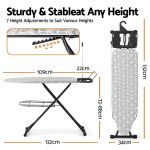 artiss foldable ironing board with iron rest ironing board for laundry room arrow Adjustable ironing board with seven height settings