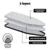 Three-layer ironing board cover with foam and mesh