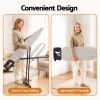 Woman folding and carrying lightweight ironing board