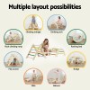 Toddler climbing set with multiple play configurations