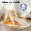 Sturdy kids slide with A-frame design indoors