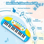 Colourful children's educational toy keyboard with learning benefits