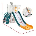 Children’s indoor slide with basketball hoop dimensions