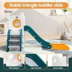 Stable triangle toddler slide for indoor play