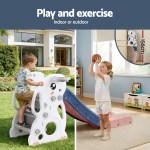 Kids playing on indoor outdoor toddler slide