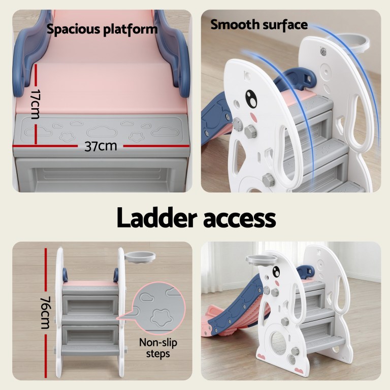Children’s slide with ladder and non-slip steps