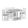 White and grey children’s table and chair set