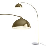 lamp floor arc gd 202509181548 00.jpg Modern brass arched floor lamp with dome shade