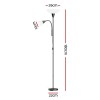 artiss floor lamp mother and child modern home living room office reading black Black floor lamp with uplighter and reading light