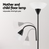 artiss floor lamp mother and child modern home living room office reading black Black mother and child adjustable floor lamp