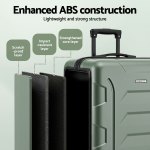 Enhanced ABS suitcase with layered construction design