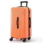 lug abs truk 28 or 202603121826 00.jpg Bright orange hard-shell suitcase with spinner wheels