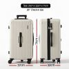 28-inch check-in hard shell suitcase dimensions shown