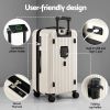 Hard-shell suitcase with USB port and phone holder