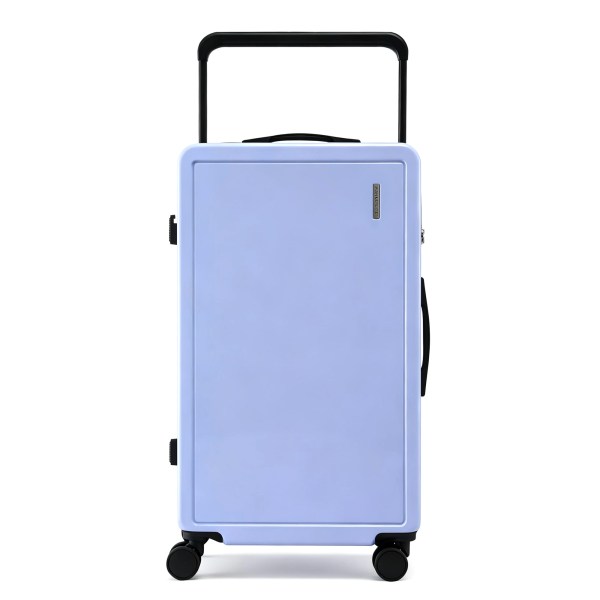 wanderlite 28 wide handle luggage suitcase travel tsa lock light blue" Light lavender hard-shell suitcase with telescopic handle
