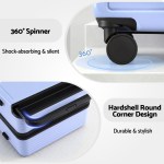 Hardshell suitcase with 360-degree spinner wheels
