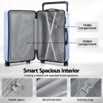 Open suitcase showing organised interior compartments
