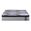 levitex king mattress 34 cm 5 zone pocket spring with latex & memory foam or extra lumbar & shoulder support Grey patterned Levitatex mattress on white background