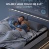 levitex king mattress 34 cm 5 zone pocket spring with latex & memory foam or extra lumbar & shoulder support Couple sleeping peacefully in modern bedroom