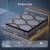 levitex queen mattress 34 cm 5 zone pocket spring with latex & memory foam or extra lumbar & shoulder support Modern memory foam mattress with size dimensions displayed