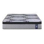 Grey patterned Levitatex mattress on white background