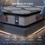 Mattress in a box on bed frame