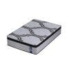 levitex single mattress 34 cm 5 zone pocket spring with latex & memory foam or extra lumbar & shoulder support Grey patterned mattress on white background