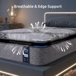 Breathable mattress with reinforced edge support