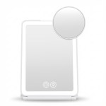 Minimalist white LED desk lamp with round head
