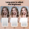 Brightness adjustment demo with portrait at three levels
