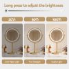 LED vanity mirror with adjustable brightness levels