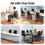 artiss office chair conference chairs pu leather mid back black Ergonomic office chair in multiple workplace settings