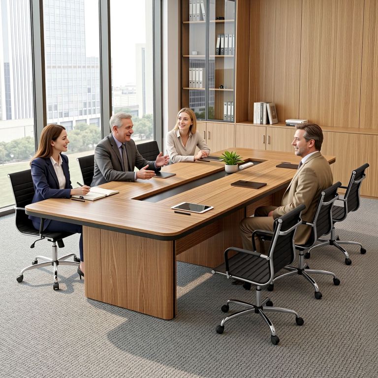 artiss office chair conference chairs pu leather mid back black Business meeting in modern office boardroom
