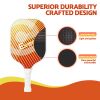 Pickleball paddle with honeycomb core and fiberglass surface