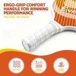 everfit pickleball paddle set fibreglass racquet honeycomb core with bag orange Ergonomic anti-slip pickleball paddle comfort handle