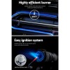 Gas grill burner with blue flames