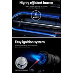 grillz portable gas bbq grill with double sided plate Gas grill burner with blue flames