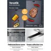 Double-sided cast iron grill plate with accessories