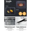 grillz portable gas bbq grill 2 burners with 2 plates Versatile cast iron grill plates and grease tray