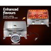 grillz portable gas bbq grill 2 burners with 2 plates Stainless steel gas grill with built-in thermostat
