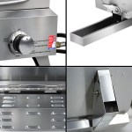 Stainless steel gas barbecue detail close-ups
