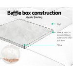 giselle bedding 800gsm microfibre bamboo quilt queen Diagram of quilt baffle box construction layers