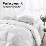 giselle bedding 700gsm duck down feather quilt super king White duck feather quilt with kitten on bed