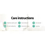Care instructions with washing and drying symbols