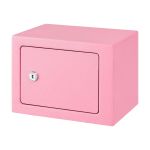 ul tech 6.5l small safe box with key lock for cash mini home security safe pink Pink metal safe with key lock
