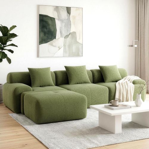 sbed o cdy 4s gn abc 00.jpg Modern living room with green modular sofa